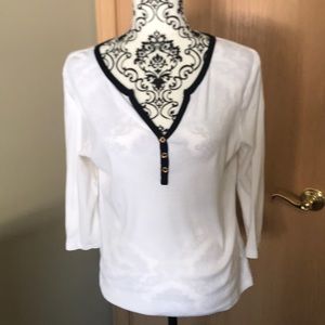 Ralph Lauren white T-shirt with black trim